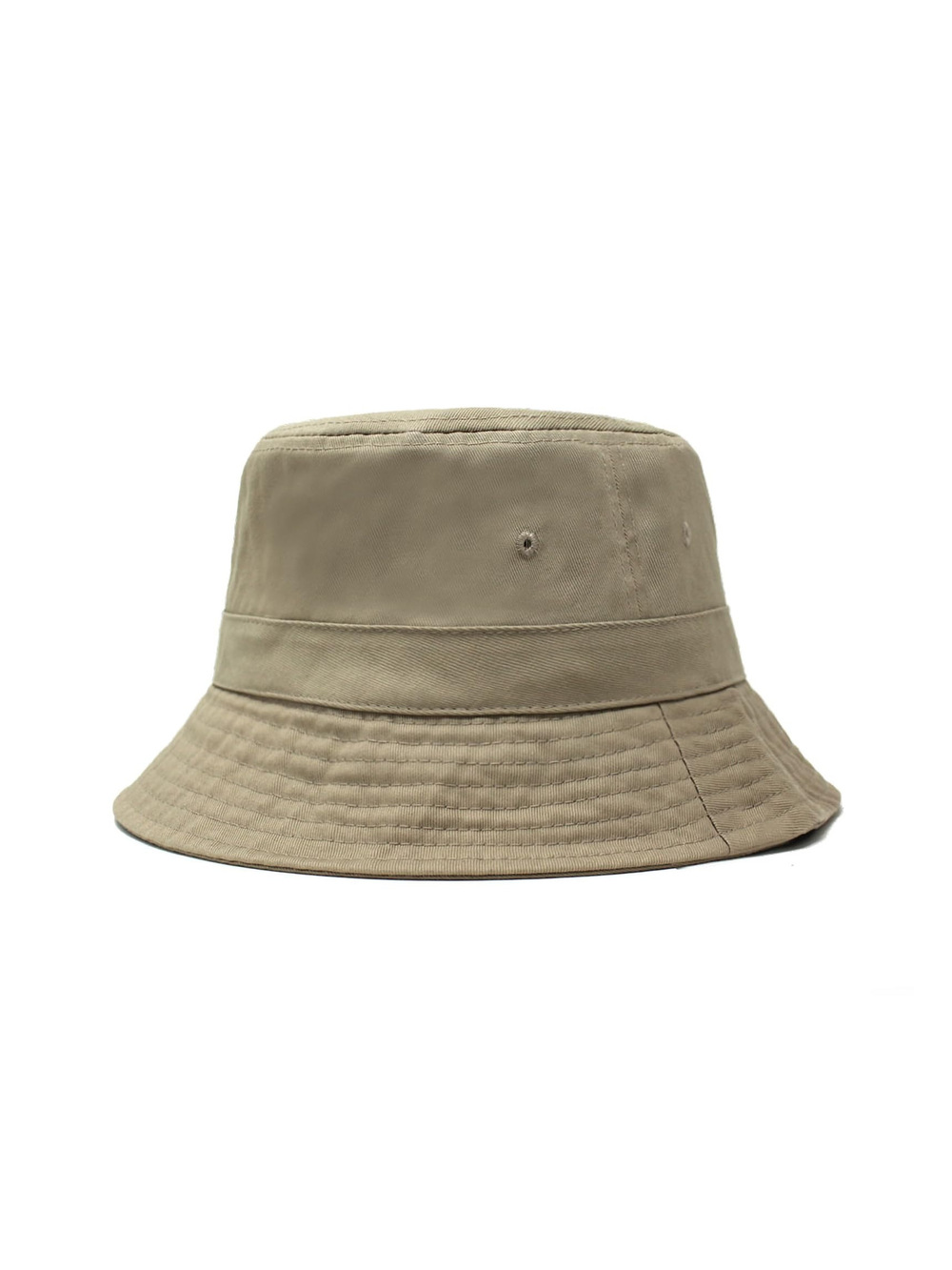 Hot Summer Bucket Hat Trendy Cotton Sun Cap for Beach Golf | Khaki | Size OS